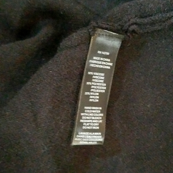 Max Sport Women Maxi Open Front Cardigan  Size L Black Heather Abalone - Picture 6 of 11